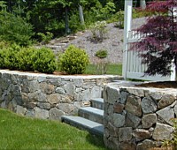 Retaining Wall Install, Winchester, MA